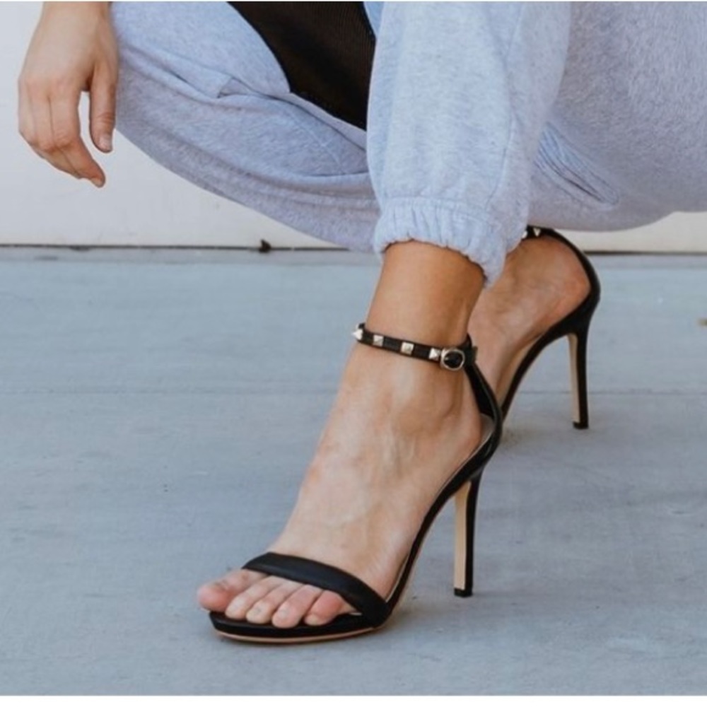 PROTEGE NWT Comfortable Stilettos Black Leather 8